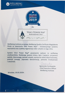WELLBEING QUALITY CERTIFICATE 2019