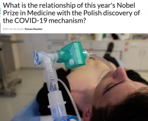 What is the relationship of this year's Nobel Prize in Medicine with the Polish discovery of the COVID-19 mechanism?